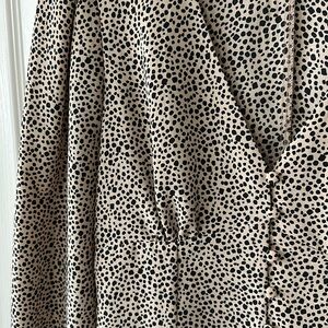 Lulus Sweet Spot Taupe Cheetah Print Long Sleeve Button-Up Top